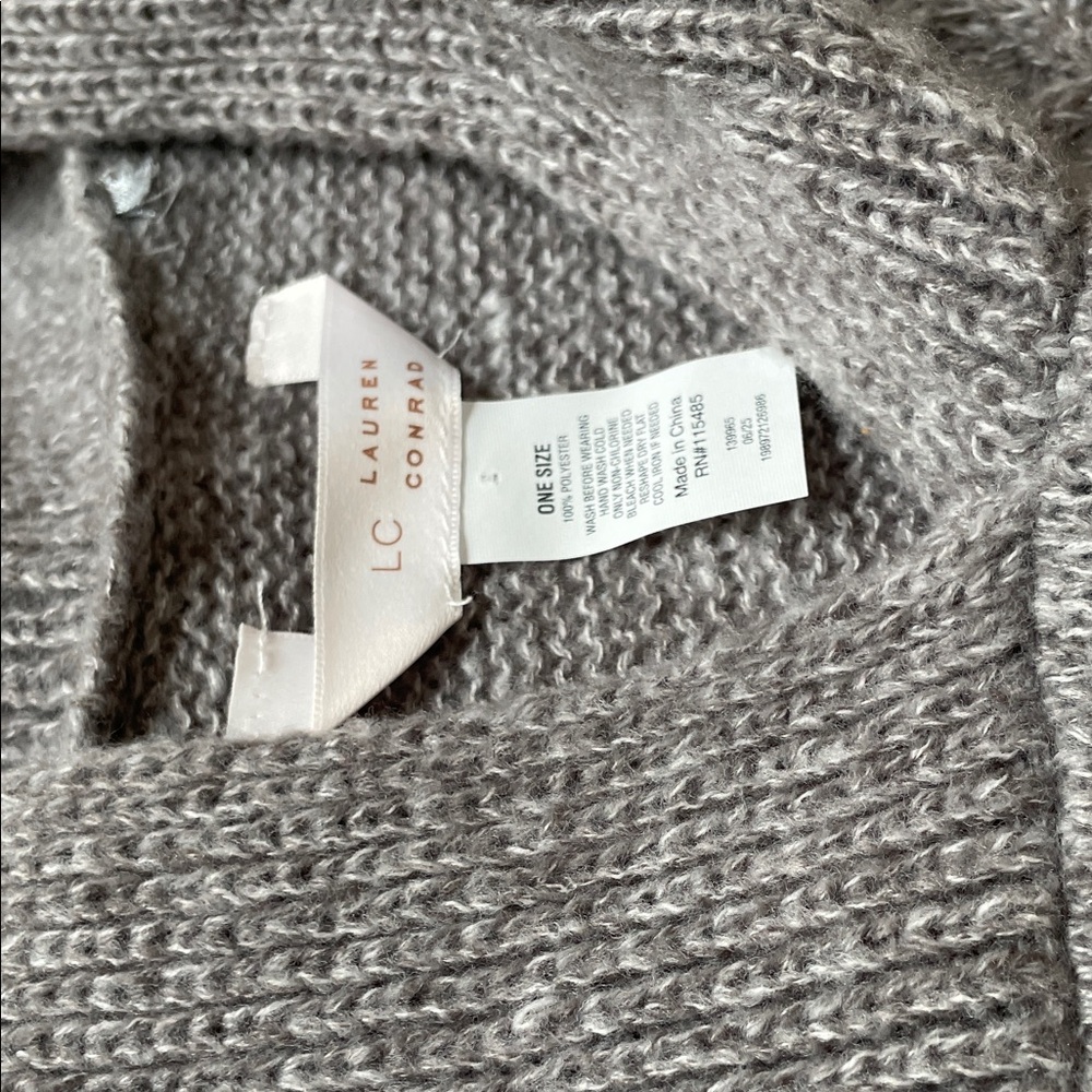 LC Lauren Conrad Soft Gray Women's Turtleneck Sweater